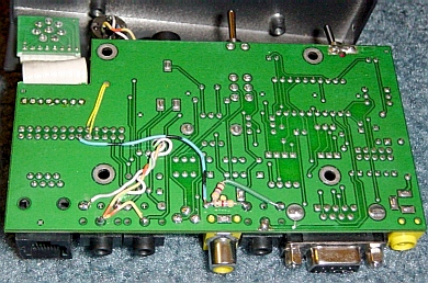 Bottom of PC board